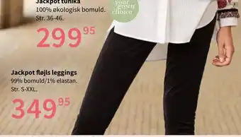 Kvickly Jackpot fløjls leggings tilbud