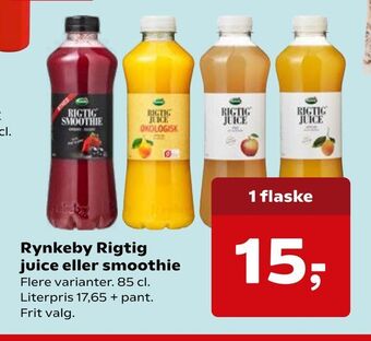 SuperBrugsen Rynkeby rigtig juice eller smoothie tilbud