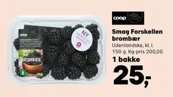 Smag forskellen brombær