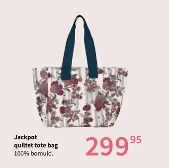 Jackpot quiltet tote bag 100% bomuld