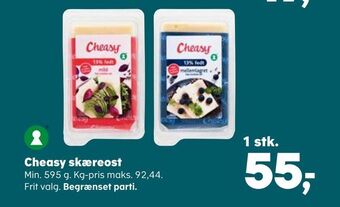 Kvickly Cheasy skæreost tilbud