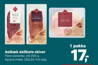 Aalbæk delikate skiver