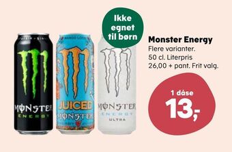 SuperBrugsen Monster energy tilbud