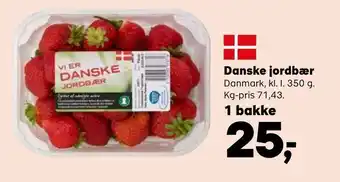 SuperBrugsen Danske jordbær tilbud