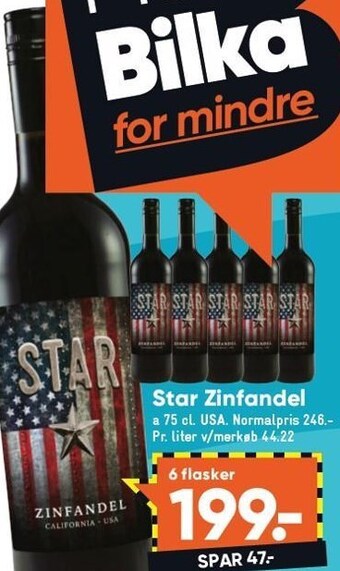 Bilka Star zinfandel tilbud