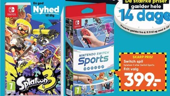 Bilka Switch spil tilbud