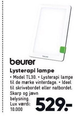 Bilka Lysterapi lampe tilbud