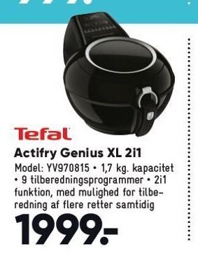 Tefal actifry genius xl 2i1