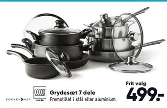 Bilka Grydesæt 7 dele tilbud