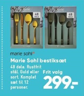 Marie sohl bestiksæt