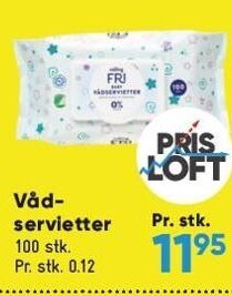 Bilka Vådservietter tilbud