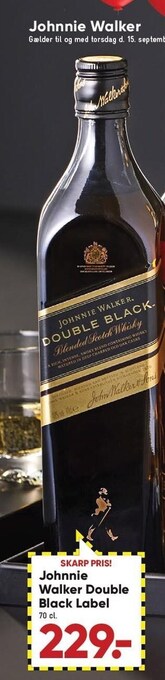 Bilka Johnnie walker double black label tilbud