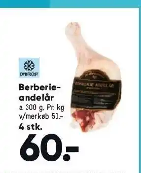 Bilka Berberieandelår 4 stk. tilbud