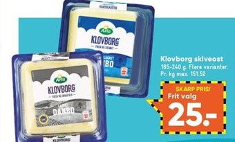 Bilka Klovborg skiveost tilbud
