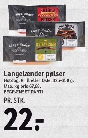 SPAR Langelænder pølser tilbud