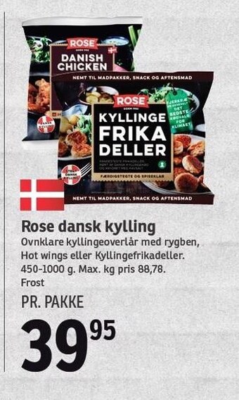 SPAR Rose dansk kylling tilbud