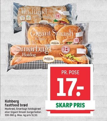 SPAR Kohberg fastfood brød tilbud