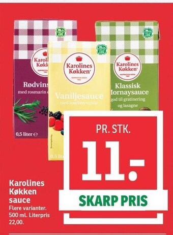 SPAR Karolines køkken sauce tilbud
