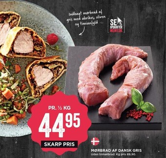 MENY Mørbrad af dansk gris tilbud