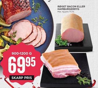 MENY Røget bacon el. hamburgerryg tilbud