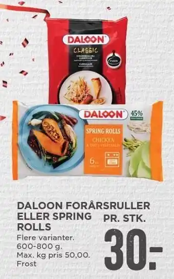 Daloon forårsruller e. spring rolls