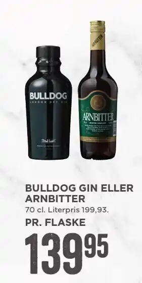 Bulldog gin el. arnbitter