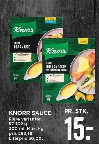 MENY Knorr sauce tilbud