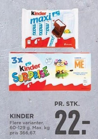 MENY Kinder tilbud