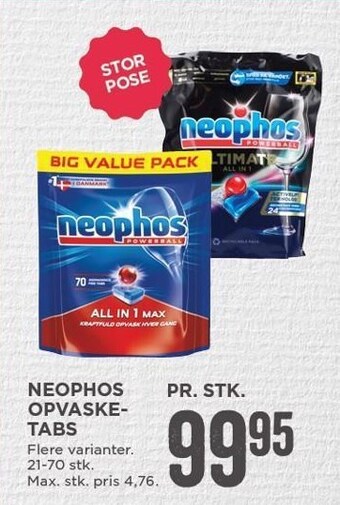 MENY Neophos opvasketabs tilbud