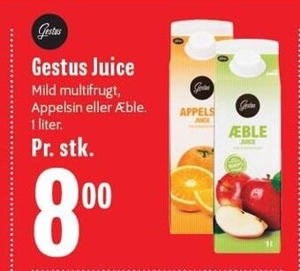 Min Købmand Gestus juice tilbud