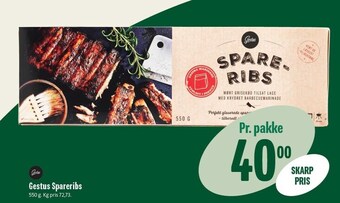 Min Købmand Gestus spareribs tilbud