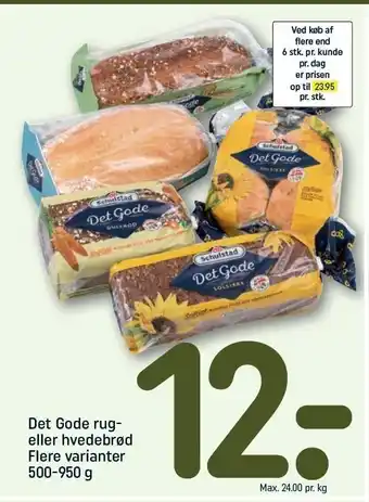 REMA 1000 Det gode rugbrød eller hvedebrød tilbud