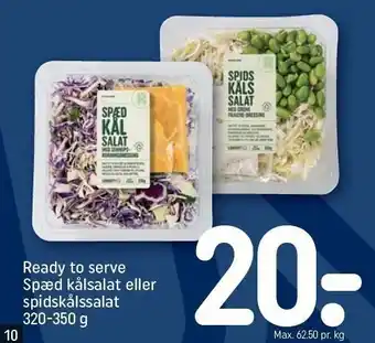 REMA 1000 Ready to serve spæd kålsalat el. spidskålssalat tilbud