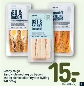REMA 1000 Ready to go sandwich tilbud