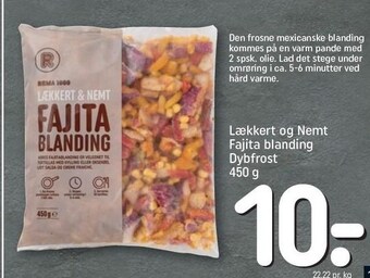 REMA 1000 Lækkert og nemt fajita blanding tilbud