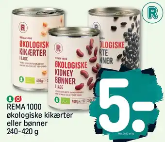Økologiske kikærter el. bønner