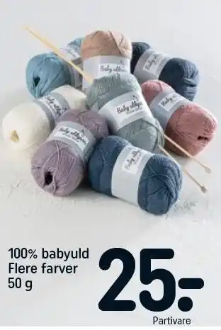 REMA 1000 100% babyuld garn tilbud