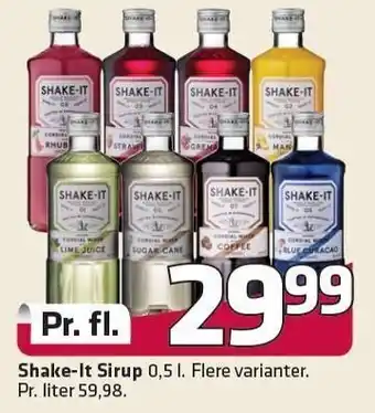 Fleggaard Shake it sirup tilbud