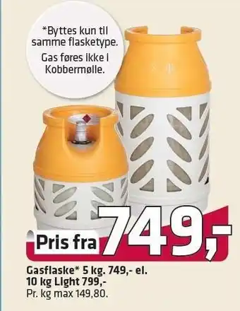 Fleggaard Gasflaske tilbud