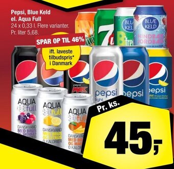 Calle Pepsi, Blue Keld el. Aqua Full tilbud