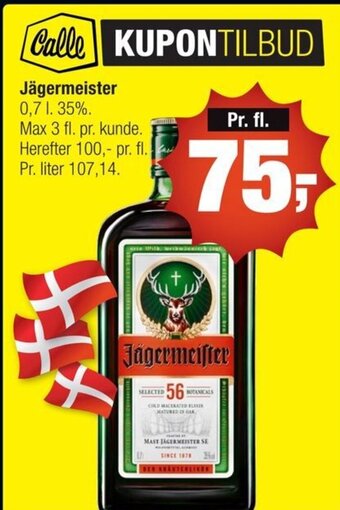 Calle Jägermeister tilbud