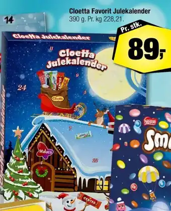 Calle Cloetta Favorit Julekalender tilbud