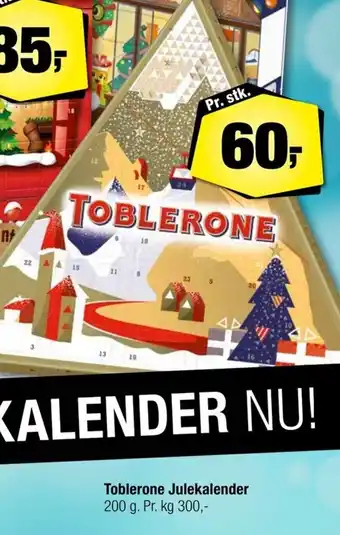 Calle Toblerone Julekalender tilbud