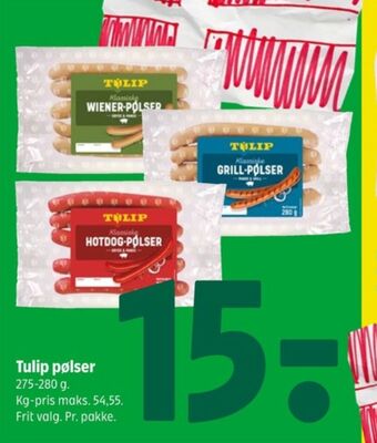 Coop 365 Tulip hotdogpølser tilbud