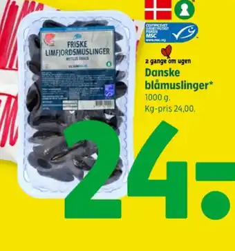 Coop 365 Vilsund blue muslinger tilbud