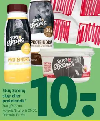 Coop 365 Stay strong skyr jordbær & lime tilbud