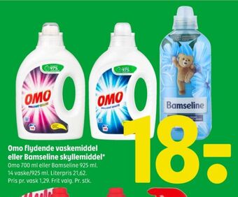 Coop 365 Omo vaskemiddel-flydende tilbud