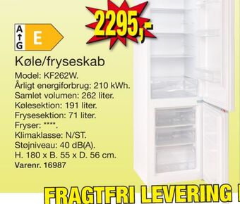 Harald Nyborg Wasco køle/fryseskab tilbud