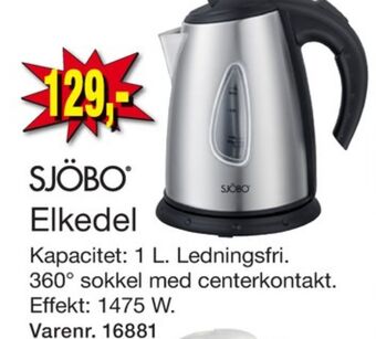 Harald Nyborg Sjöbo elkedel tilbud