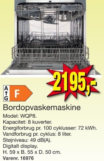 Harald Nyborg Bordopvaskemaskine tilbud